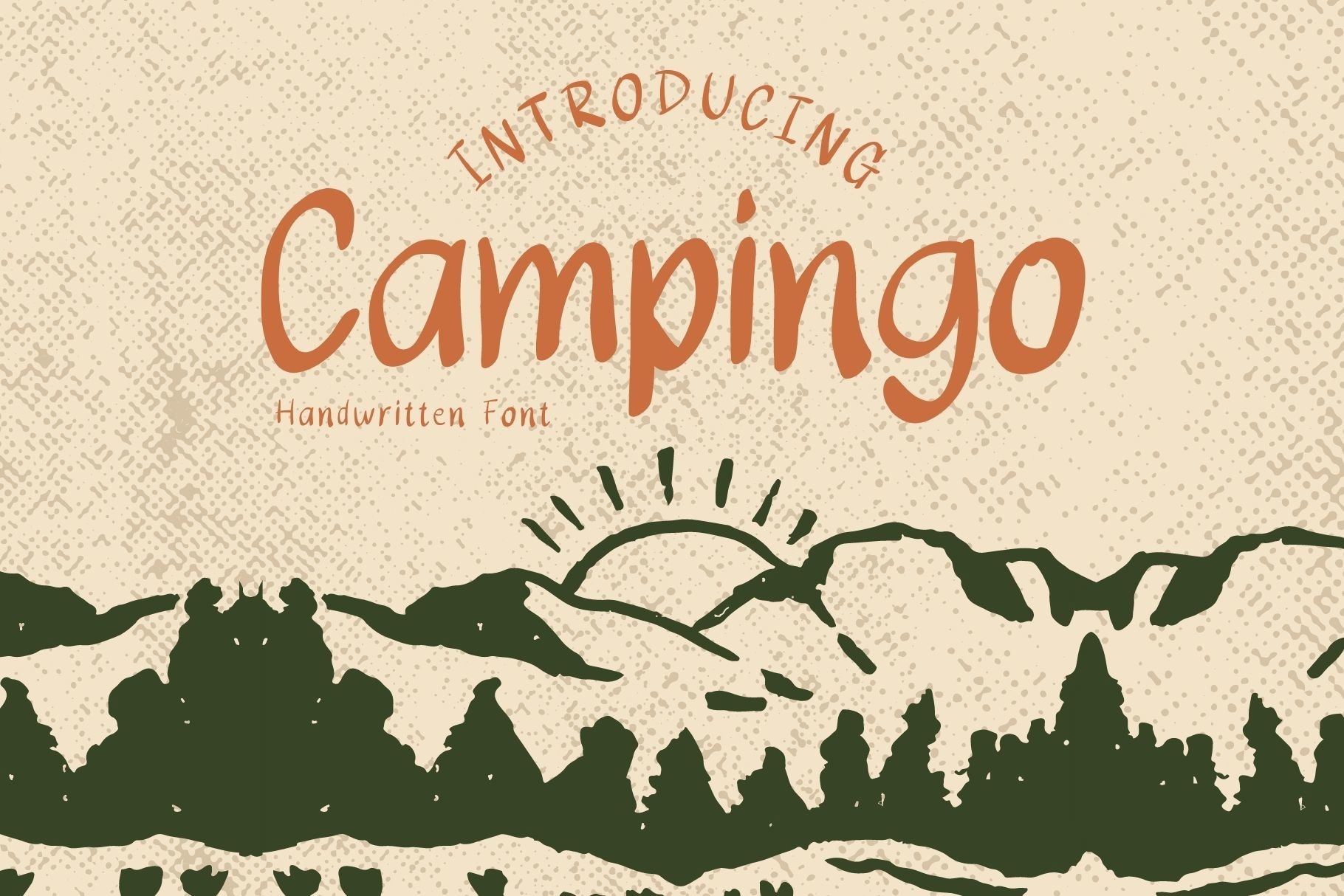 Beispiel einer Campingo-Schriftart #1